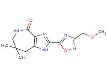 2-[3-(methoxymethyl)-1,2,4-oxadiazol-5-yl]-7,7-dimethyl-5,6,7,8-tetrahydroimidazo[4,5-c]azepin-4(1H)-one