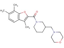 4-({1-[(3,6,7-trimethyl-1-benzofuran-2-yl)carbonyl]-3-piperidinyl}methyl)morpholine
