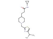 N-cyclopropyl-3-{1-[(4-isopropyl-1,3-thiazol-2-yl)methyl]-4-piperidinyl}propanamide