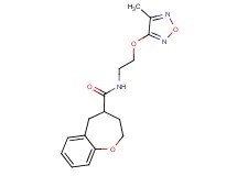 N-{2-[(4-methyl-1,2,5-oxadiazol-3-yl)oxy]ethyl}-2,3,4,5-tetrahydro-1-benzoxepine-4-carboxamide