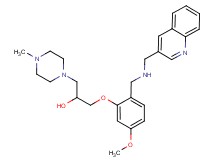 1-(5-methoxy-2-{[(3-quinolinylmethyl)amino]methyl}phenoxy)-3-(4-methyl-1-piperazinyl)-2-propanol