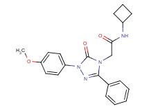 N-cyclobutyl-2-[1-(4-methoxyphenyl)-5-oxo-3-phenyl-1,5-dihydro-4H-1,2,4-triazol-4-yl]acetamide