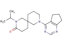 8-(6,7-dihydro-5H-cyclopenta[d]pyrimidin-4-yl)-2-isopropyl-2,8-diazaspiro[5.5]undecan-3-one