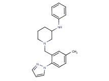1-[5-methyl-2-(1H-pyrazol-1-yl)benzyl]-N-phenyl-3-piperidinamine