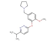 3-isopropyl-6-[2-methoxy-5-(pyrrolidin-1-ylmethyl)phenoxy]pyridazine