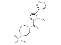 1-[(1-methyl-5-phenyl-1H-pyrrol-2-yl)carbonyl]-4-(methylsulfonyl)-1,4-diazepane