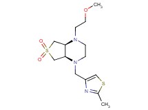 (4aR*,7aS*)-1-(2-methoxyethyl)-4-[(2-methyl-1,3-thiazol-4-yl)methyl]octahydrothieno[3,4-b]pyrazine 6,6-dioxide