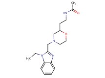 N-(2-{4-[(1-ethyl-1H-benzimidazol-2-yl)methyl]morpholin-2-yl}ethyl)acetamide