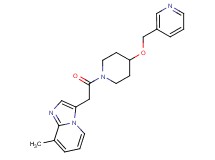 8-methyl-3-{2-oxo-2-[4-(3-pyridinylmethoxy)-1-piperidinyl]ethyl}imidazo[1,2-a]pyridine