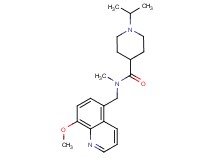 1-isopropyl-N-[(8-methoxyquinolin-5-yl)methyl]-N-methylpiperidine-4-carboxamide