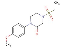 4-(ethylsulfonyl)-1-(4-methoxyphenyl)-2-piperazinone