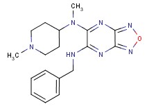 N'-benzyl-N-methyl-N-(1-methyl-4-piperidinyl)[1,2,5]oxadiazolo[3,4-b]pyrazine-5,6-diamine
