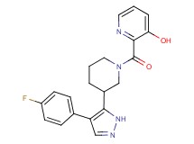 2-({3-[4-(4-fluorophenyl)-1H-pyrazol-5-yl]piperidin-1-yl}carbonyl)pyridin-3-ol