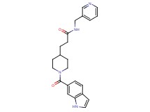 3-[1-(1H-indol-6-ylcarbonyl)-4-piperidinyl]-N-(3-pyridinylmethyl)propanamide