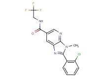 2-(2-chlorophenyl)-3-methyl-N-(2,2,2-trifluoroethyl)-3H-imidazo[4,5-b]pyridine-6-carboxamide