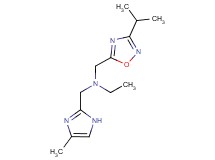 N-[(3-isopropyl-1,2,4-oxadiazol-5-yl)methyl]-N-[(4-methyl-1H-imidazol-2-yl)methyl]ethanamine