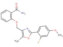 2-{[2-(2-fluoro-4-methoxyphenyl)-5-methyl-1,3-oxazol-4-yl]methoxy}benzamide