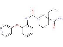 3-ethyl-N~1~-[2-(pyridin-3-yloxy)phenyl]piperidine-1,3-dicarboxamide