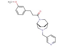 (1S*,5R*)-6-[3-(3-methoxyphenyl)propanoyl]-3-(pyridin-3-ylmethyl)-3,6-diazabicyclo[3.2.2]nonane