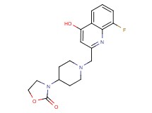 3-{1-[(8-fluoro-4-hydroxyquinolin-2-yl)methyl]piperidin-4-yl}-1,3-oxazolidin-2-one