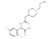 (2,5-difluorophenyl){[(1-propyl-4-piperidinyl)acetyl]amino}acetic acid