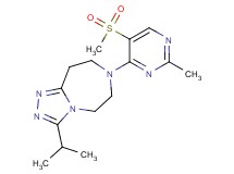 3-isopropyl-7-[2-methyl-5-(methylsulfonyl)pyrimidin-4-yl]-6,7,8,9-tetrahydro-5H-[1,2,4]triazolo[4,3-d][1,4]diazepine