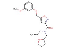 5-[(3-methoxyphenoxy)methyl]-N-propyl-N-(tetrahydro-2-furanylmethyl)-3-isoxazolecarboxamide