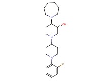 (3R*,4R*)-4-(1-azepanyl)-1'-(2-fluorophenyl)-1,4'-bipiperidin-3-ol
