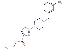 ethyl 2-[4-(3-methylbenzyl)-1-piperazinyl]-1,3-oxazole-4-carboxylate