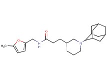 3-[1-(2-adamantyl)-3-piperidinyl]-N-[(5-methyl-2-furyl)methyl]propanamide