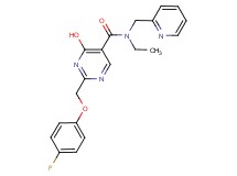 N-ethyl-2-[(4-fluorophenoxy)methyl]-4-hydroxy-N-(pyridin-2-ylmethyl)pyrimidine-5-carboxamide