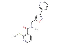 N-methyl-2-(methylthio)-N-{[3-(3-pyridinyl)-5-isoxazolyl]methyl}nicotinamide