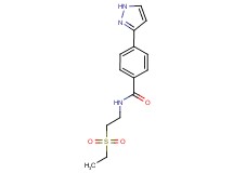 N-[2-(ethylsulfonyl)ethyl]-4-(1H-pyrazol-3-yl)benzamide