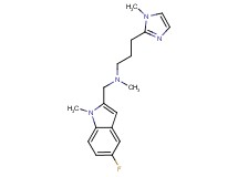 N-[(5-fluoro-1-methyl-1H-indol-2-yl)methyl]-N-methyl-3-(1-methyl-1H-imidazol-2-yl)propan-1-amine