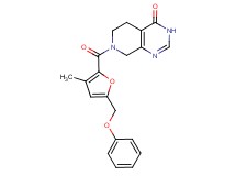 7-[3-methyl-5-(phenoxymethyl)-2-furoyl]-5,6,7,8-tetrahydropyrido[3,4-d]pyrimidin-4(3H)-one