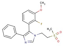 5-(2-fluoro-3-methoxyphenyl)-1-[2-(methylsulfonyl)ethyl]-4-phenyl-1H-imidazole