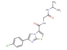 6-(4-chlorophenyl)-N-[2-(isopropylamino)-2-oxoethyl]imidazo[2,1-b][1,3]thiazole-3-carboxamide