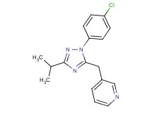 3-{[1-(4-chlorophenyl)-3-isopropyl-1H-1,2,4-triazol-5-yl]methyl}pyridine
