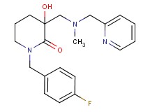 1-(4-fluorobenzyl)-3-hydroxy-3-{[methyl(2-pyridinylmethyl)amino]methyl}-2-piperidinone