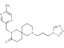 2-[(5-methylpyrazin-2-yl)methyl]-8-[3-(1H-tetrazol-1-yl)propyl]-2,8-diazaspiro[5.5]undecan-3-one