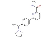 N-methyl-6-[4-(1-pyrrolidin-1-ylethyl)phenyl]pyridine-2-carboxamide