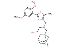 2-((1-adamantylmethyl){[2-(2,5-dimethoxyphenyl)-5-methyl-1,3-oxazol-4-yl]methyl}amino)ethanol