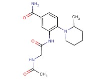 3-{[(acetylamino)acetyl]amino}-4-(2-methylpiperidin-1-yl)benzamide