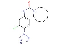 N-[3-chloro-4-(1H-1,2,4-triazol-1-yl)phenyl]azocane-1-carboxamide