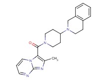 2-{1-[(2-methylimidazo[1,2-a]pyrimidin-3-yl)carbonyl]-4-piperidinyl}-1,2,3,4-tetrahydroisoquinoline