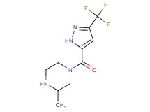 3-methyl-1-{[3-(trifluoromethyl)-1H-pyrazol-5-yl]carbonyl}piperazine
