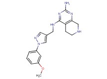 N~4~-{[1-(3-methoxyphenyl)-1H-pyrazol-4-yl]methyl}-5,6,7,8-tetrahydropyrido[3,4-d]pyrimidine-2,4-diamine hydrochloride