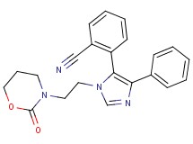 2-{1-[2-(2-oxo-1,3-oxazinan-3-yl)ethyl]-4-phenyl-1H-imidazol-5-yl}benzonitrile