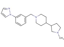 4-(1-methyl-3-pyrrolidinyl)-1-[3-(1H-pyrazol-1-yl)benzyl]piperidine