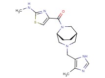 N-methyl-4-({(1S*,5R*)-3-[(4-methyl-1H-imidazol-5-yl)methyl]-3,6-diazabicyclo[3.2.2]non-6-yl}carbonyl)-1,3-thiazol-2-amine